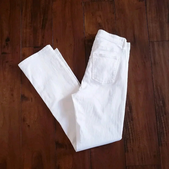 Eileen Fisher Women's Organic Cotton Stretch Denim High Rise Straight Leg Jeans - Picture 10 of 14